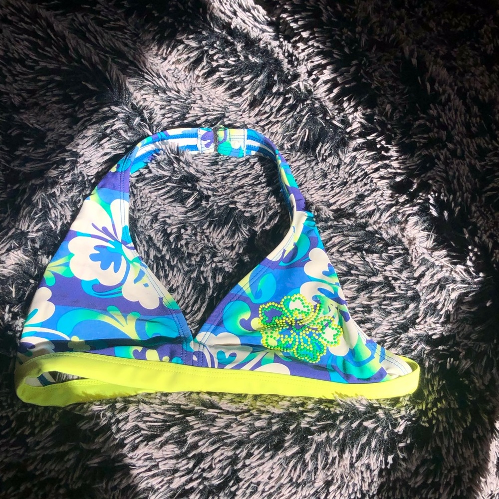 Super cute and neon bikini top